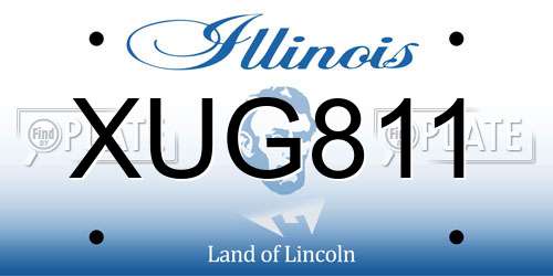 XUG811 Illinois License Plate