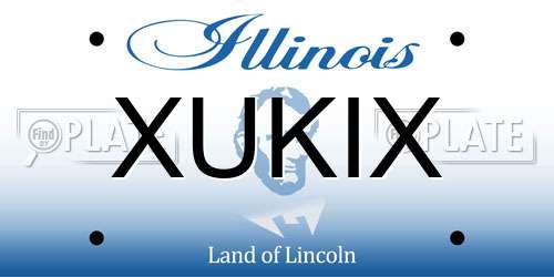 XUKIX Illinois License Plate