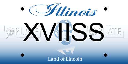 XVIISS Illinois License Plate