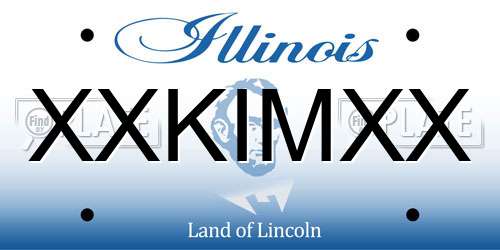 XXKIMXX Illinois License Plate