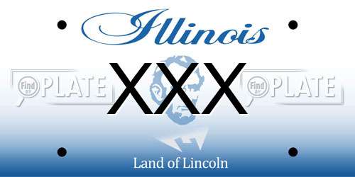 XXX Illinois License Plate