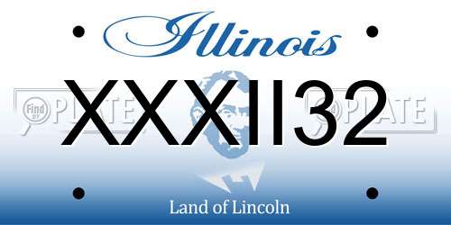 XXXII32 Illinois License Plate