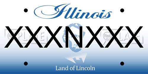 XXXNXXX Illinois License Plate