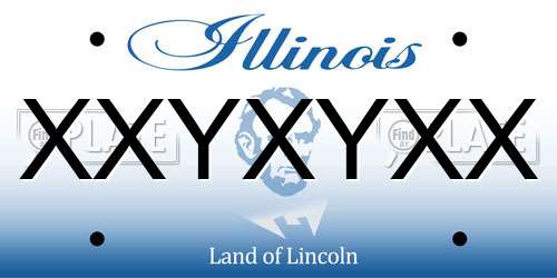XXYXYXX Illinois License Plate