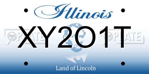 XY2O1T Illinois License Plate