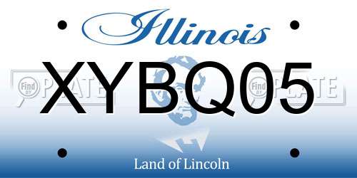XYBQ05 Illinois License Plate