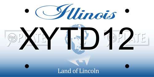 XYTD12 Illinois License Plate