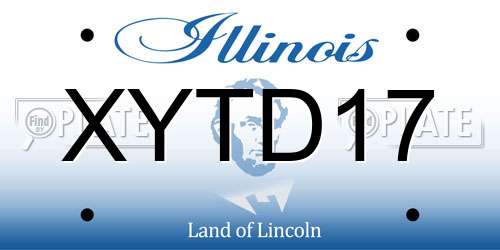 XYTD17 Illinois License Plate