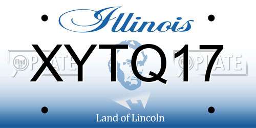 XYTQ17 Illinois License Plate