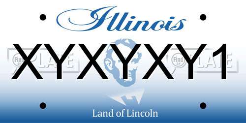 XYXYXY1 Illinois License Plate