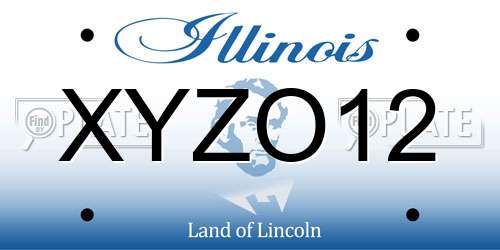XYZO12 Illinois License Plate