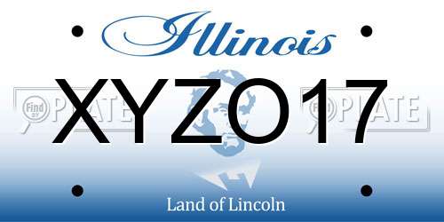XYZO17 Illinois License Plate