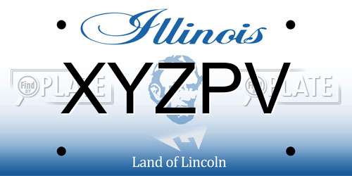 XYZPV Illinois License Plate