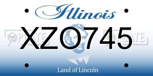 XZO745 Illinois License Plate
