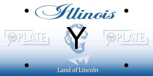 Y Illinois License Plate