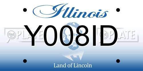 Y008ID Illinois License Plate