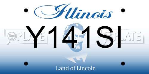 Y141SI Illinois License Plate