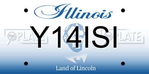 Y14ISI Illinois License Plate