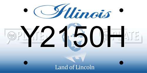 Y2150H Illinois License Plate