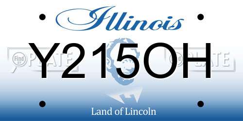 Y215OH Illinois License Plate