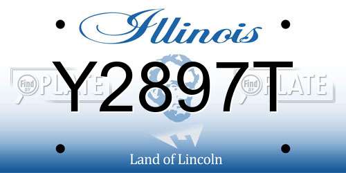 Y2897T Illinois License Plate