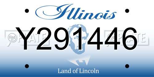 Y291446 Illinois License Plate