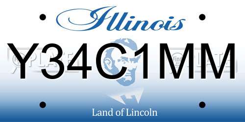 Y34C1MM Illinois License Plate
