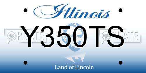 Y350TS Illinois License Plate