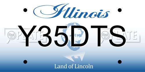 Y35DTS Illinois License Plate