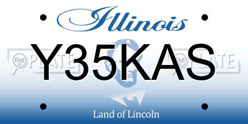 Y35KAS Illinois License Plate