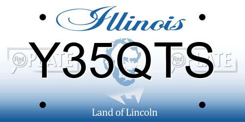 Y35QTS Illinois License Plate