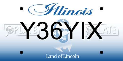 Y36YIX Illinois License Plate