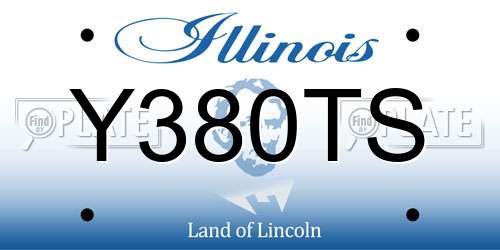 Y380TS Illinois License Plate