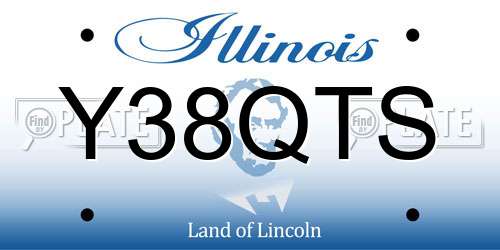 Y38QTS Illinois License Plate