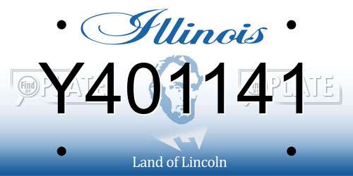 Y401141 Illinois License Plate