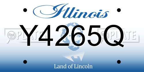 Y4265Q Illinois License Plate