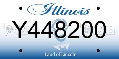 Y448200 Illinois License Plate