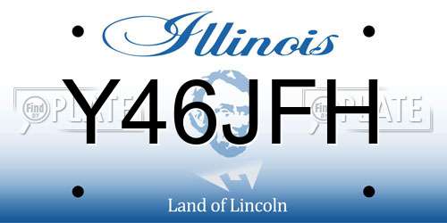 Y46JFH Illinois License Plate