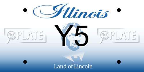 Y5 Illinois License Plate