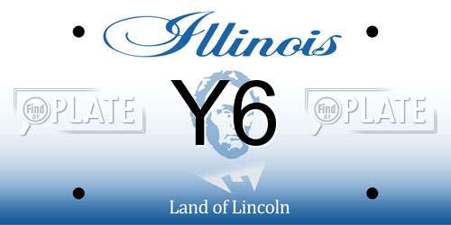 Y6 Illinois License Plate