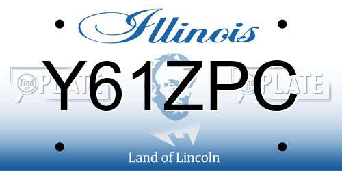 Y61ZPC Illinois License Plate
