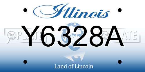 Y6328A Illinois License Plate