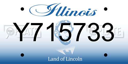 Y715733 Illinois License Plate