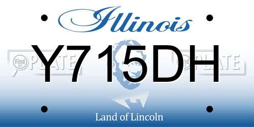 Y715DH Illinois License Plate