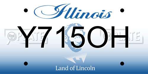 Y715OH Illinois License Plate