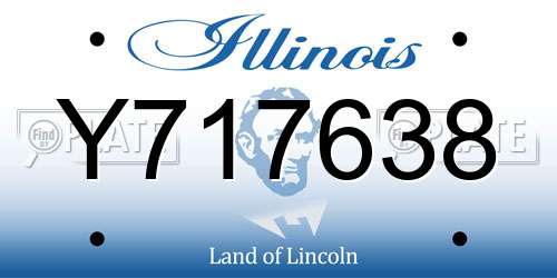 Y717638 Illinois License Plate