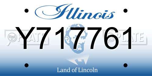 Y717761 Illinois License Plate