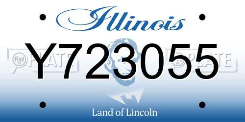 Y723055 Illinois License Plate