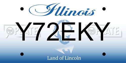 Y72EKY Illinois License Plate