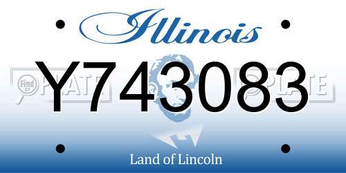 Y743083 Illinois License Plate